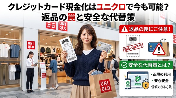 クレジットカード現金化はユニクロで今も可能？返品の罠と安全な代替策
